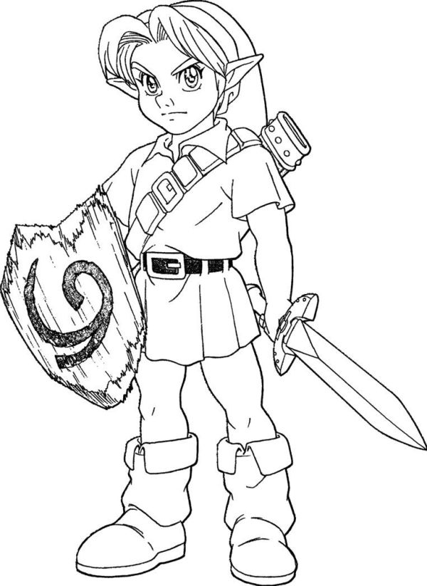 zelda coloring pages for adults