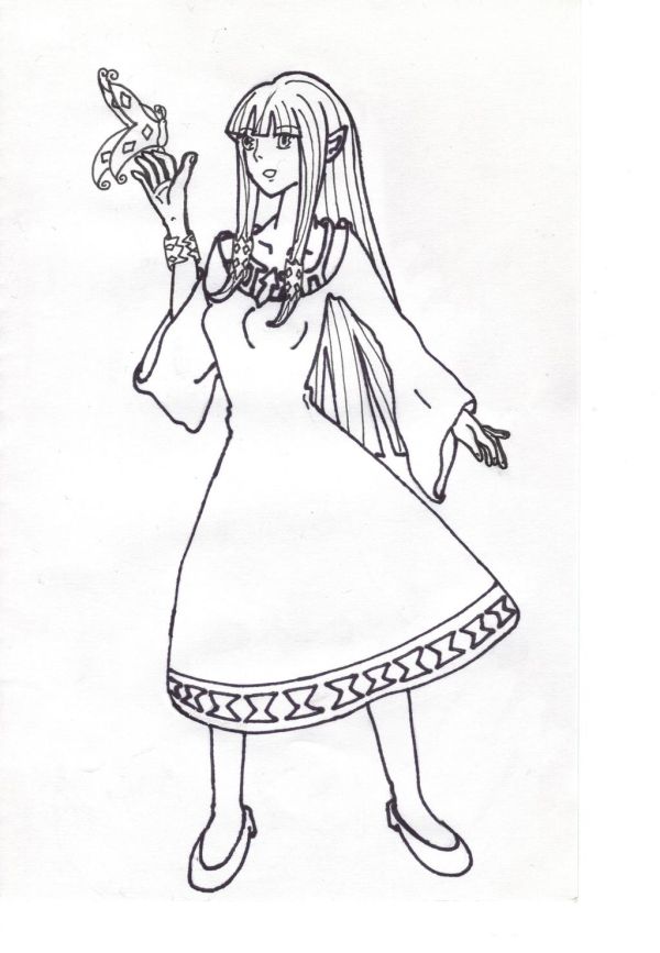 zelda ocarina of time coloring pages