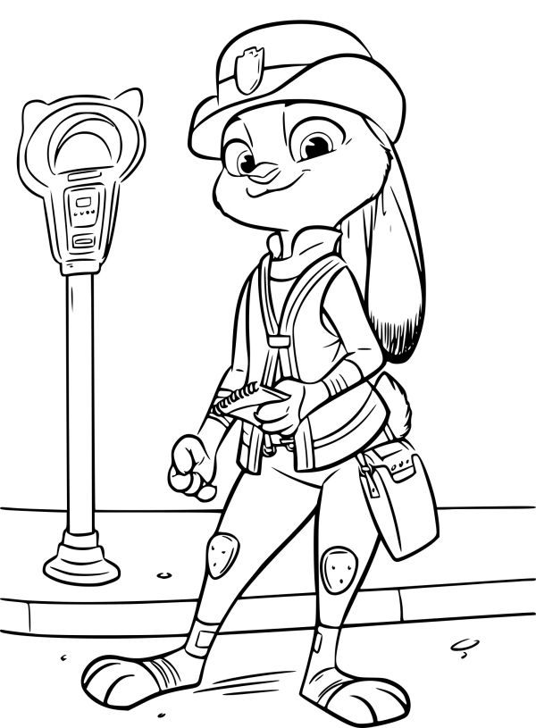 zootopia coloring pages