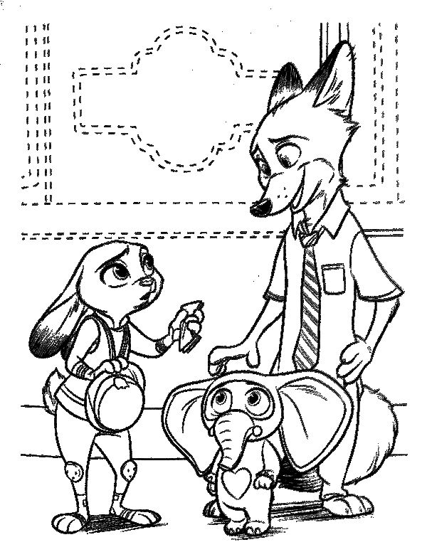 zootopia fire coloring pages