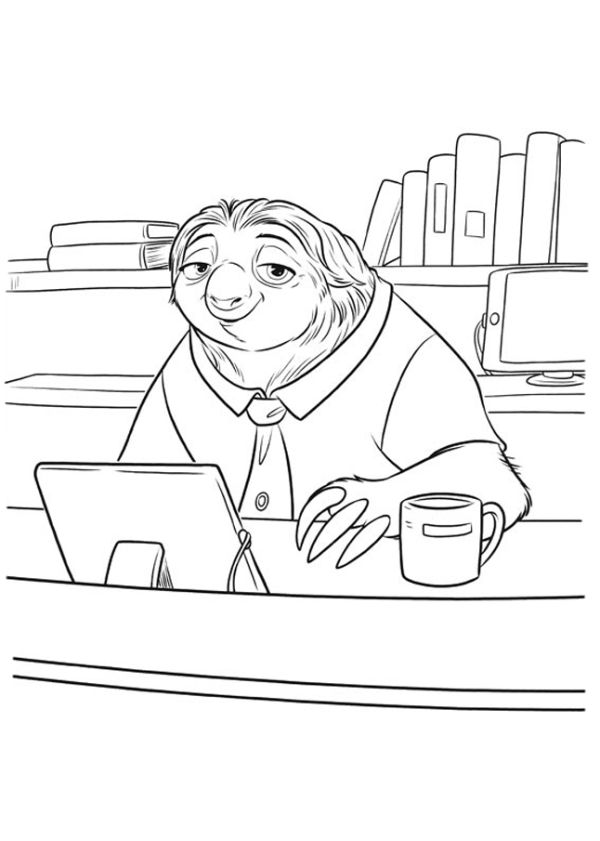 zootopia for coloring pages